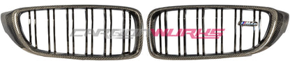 BMW M3 / M4 CARBON FIBRE KIDNEY GRILLES – M POWER COLOURS