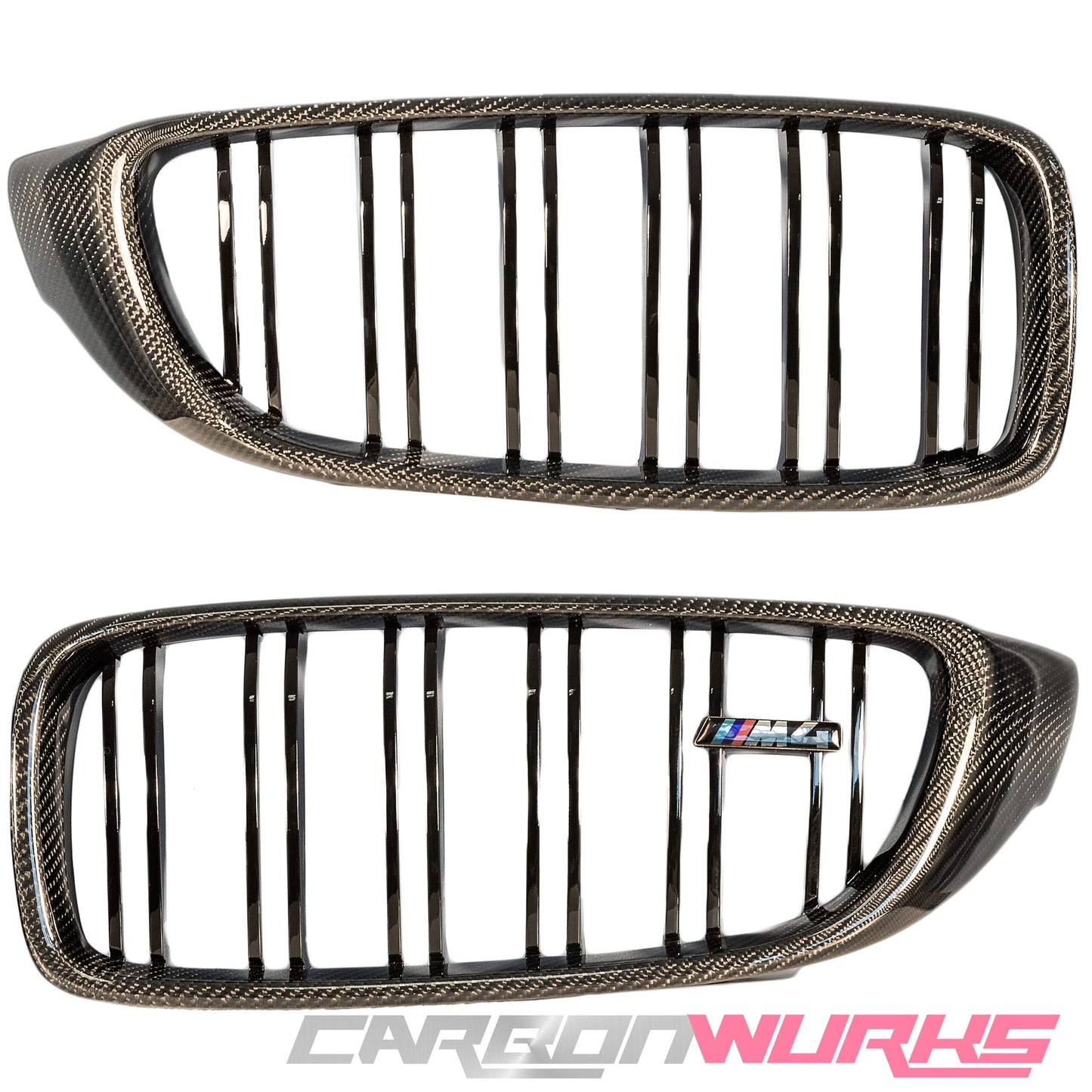 BMW M3 / M4 CARBON FIBRE KIDNEY GRILLES – M POWER COLOURS