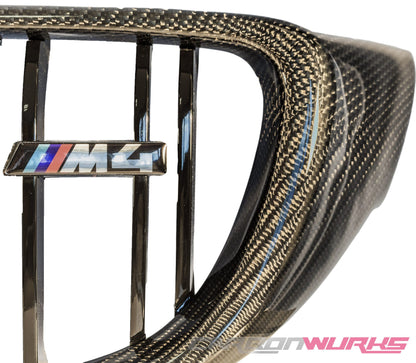 BMW M3 / M4 CARBON FIBRE KIDNEY GRILLES – M POWER COLOURS