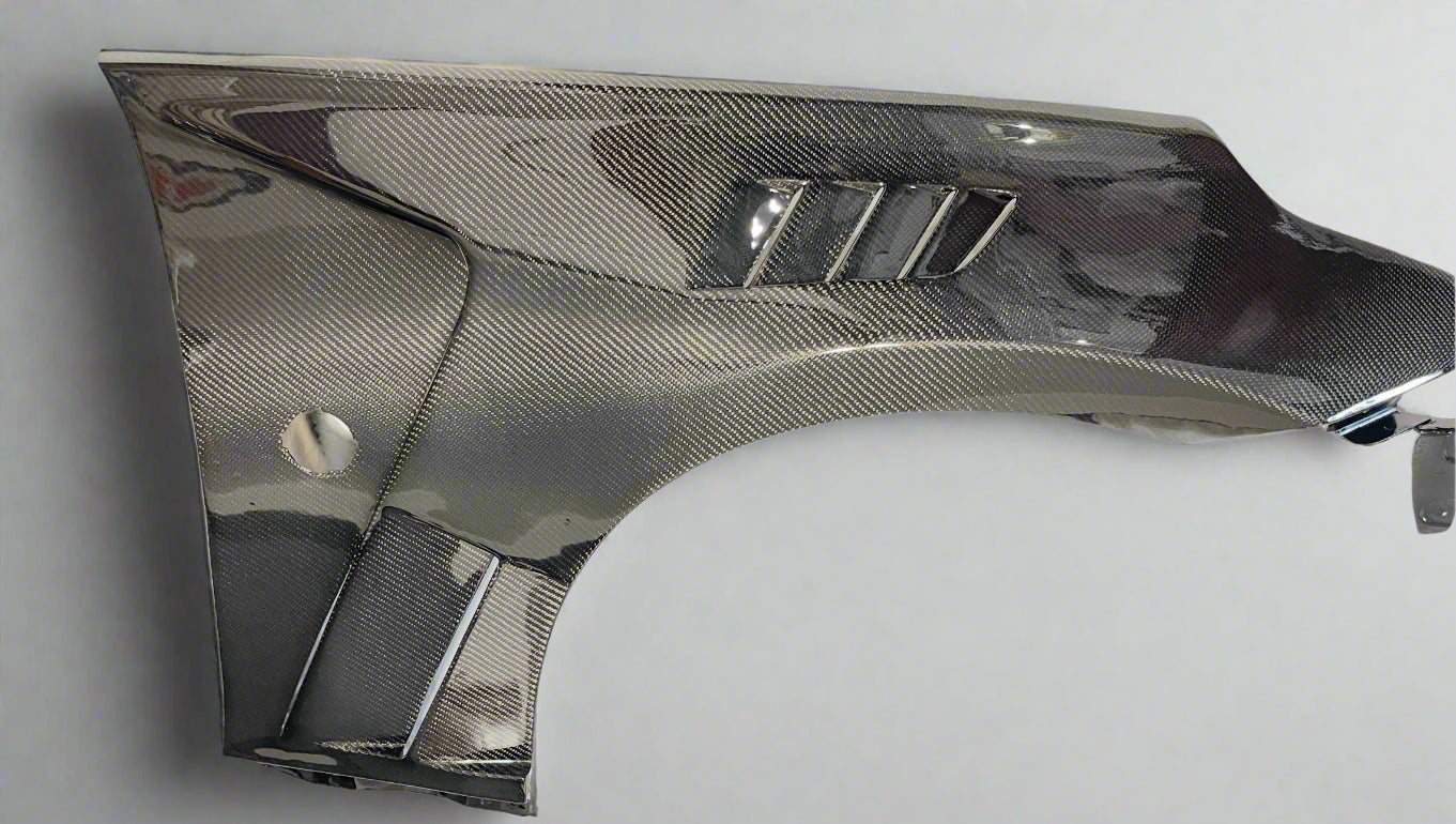 Nissan 370Z RS-1 Style Carbon Fiber Vented Front Fenders by Autobunch