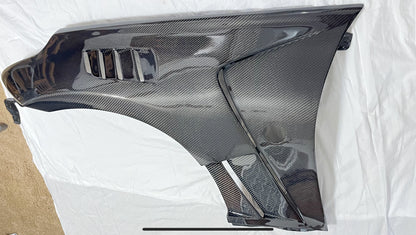 Nissan 370Z RS-1 Style Carbon Fiber Vented Front Fenders by Autobunch