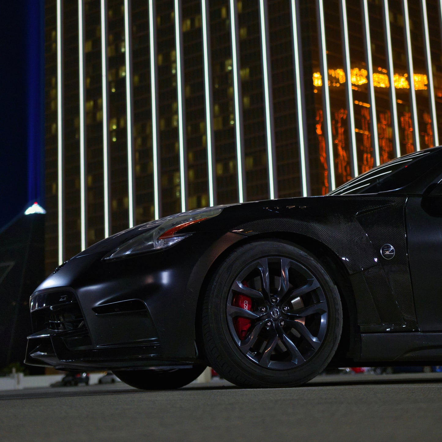 Nissan 370Z RS-1 Style Carbon Fiber Vented Front Fenders by Autobunch