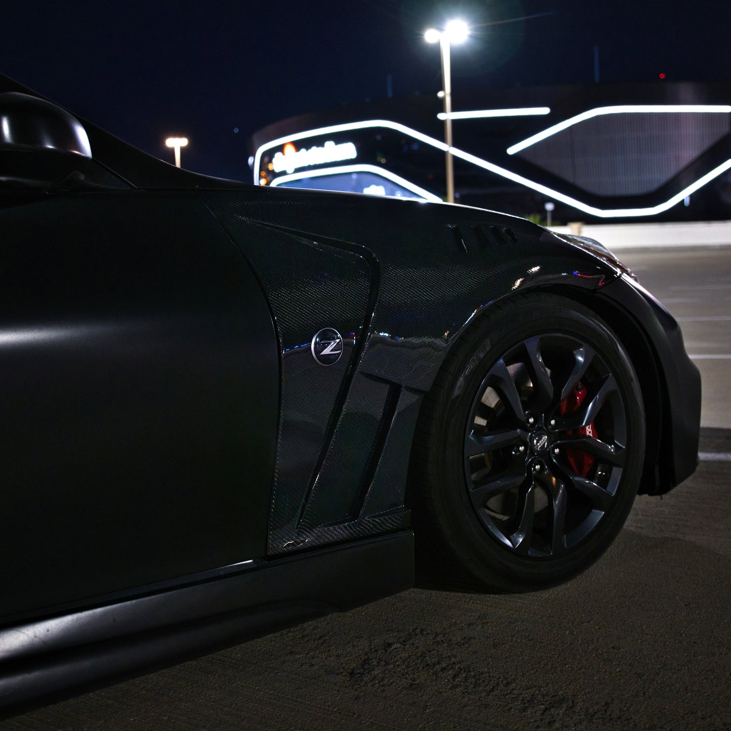 Nissan 370Z RS-1 Style Carbon Fiber Vented Front Fenders by Autobunch