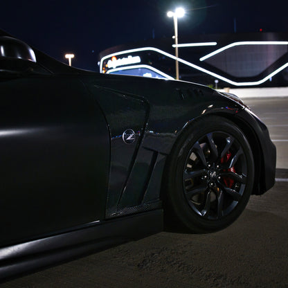 Nissan 370Z RS-1 Style Carbon Fiber Vented Front Fenders by Autobunch