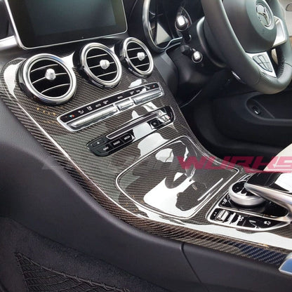 MERCEDES C63 / C-CLASS CARBON FIBRE CENTRE CONSOLE