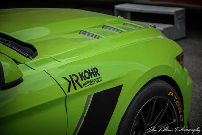 2015 - 2017 Mustang Double-Sided Carbon Fiber Heat Extractor Hood