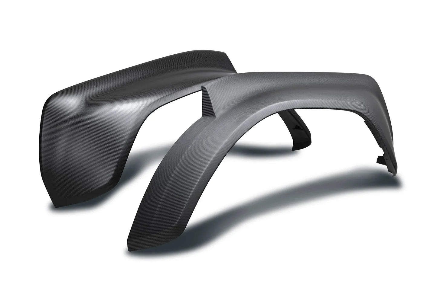 2022 - 2024 Ford Bronco Raptor Carbon Fiber Fender Flare Set, Front & Rear - Matte