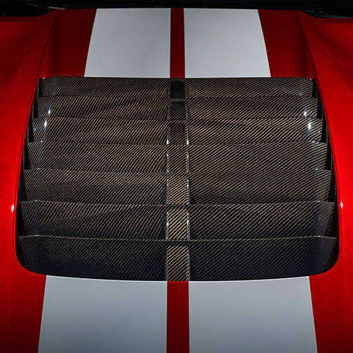 2020 - 2023 GT500 CARBON FIBER HOOD VENT KIT - FORD PERFORMANCE