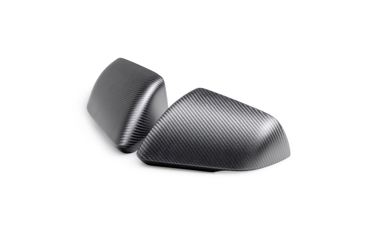 2015 - 2024 Mustang Carbon Fiber Side Mirror Cover Set with Turn Signals (Matte Finish)