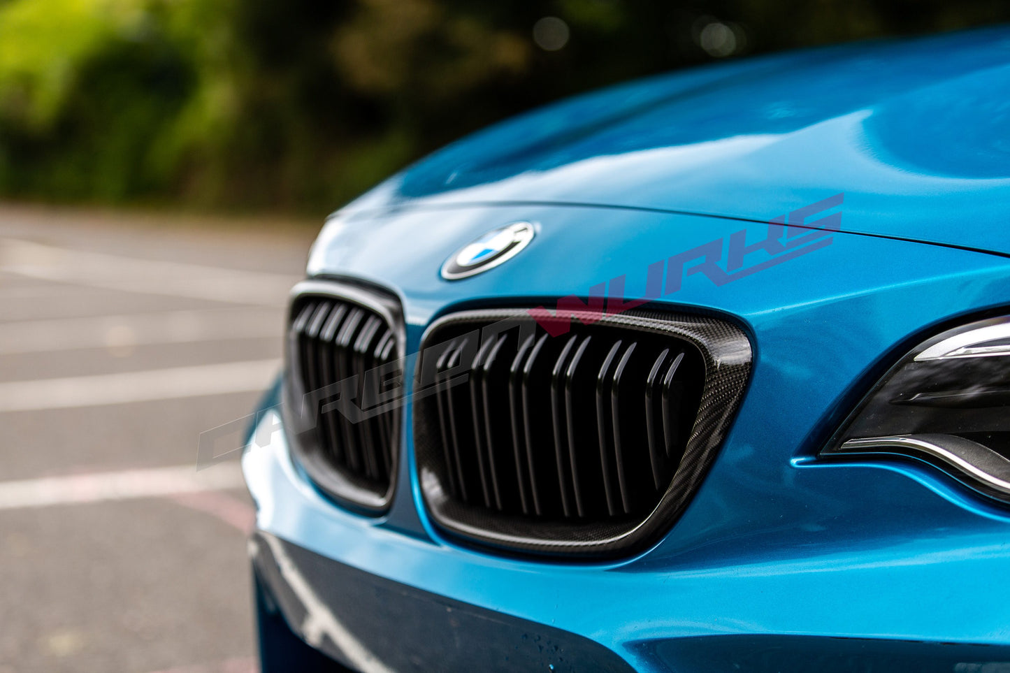 BMW 2 SERIES CARBON FIBRE KIDNEY GRILLES