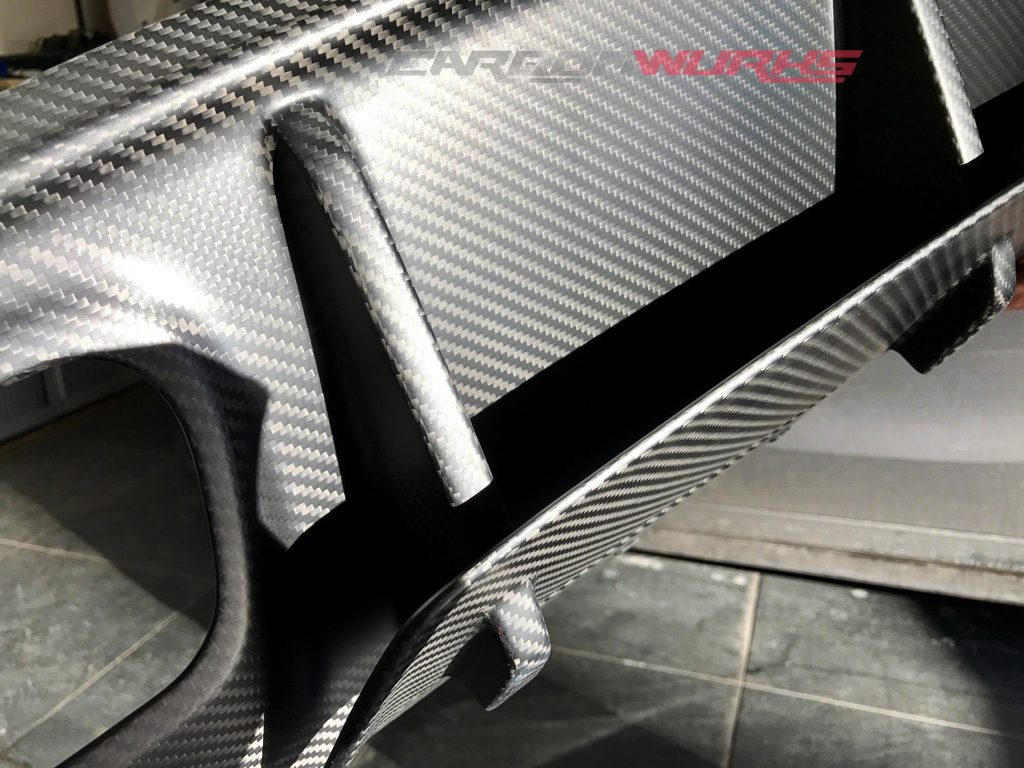 MERCEDES A45 CARBON FIBRE DOUBLE DIFFUSER