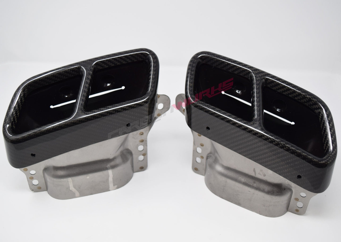 MERCEDES A45 / CLA45 / GLA45 CARBON FIBRE EXHAUST TIP COVERS