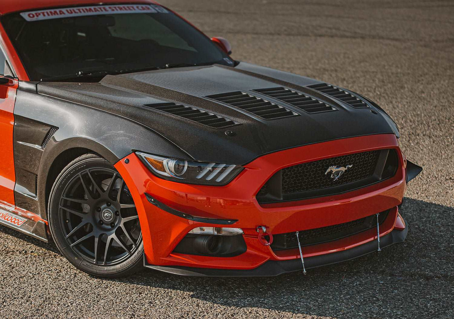 2015 - 2017 Mustang Double-Sided Carbon Fiber Type-TW Hood