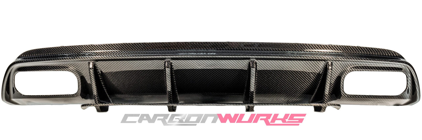 MERCEDES A45 CARBON FIBRE DOUBLE DIFFUSER