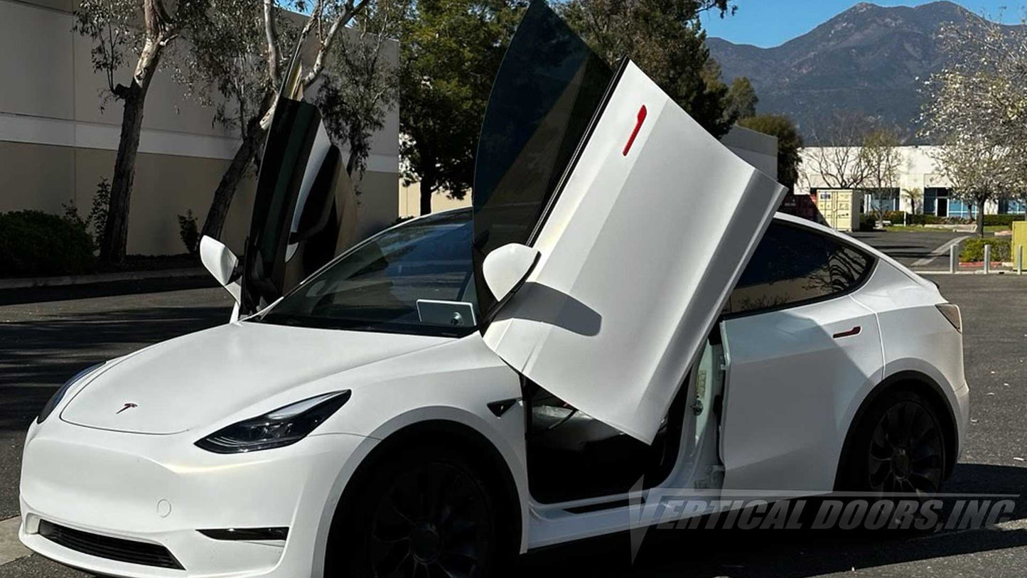 Tesla Model Y Lambo Doors By Vertical Doors, Inc