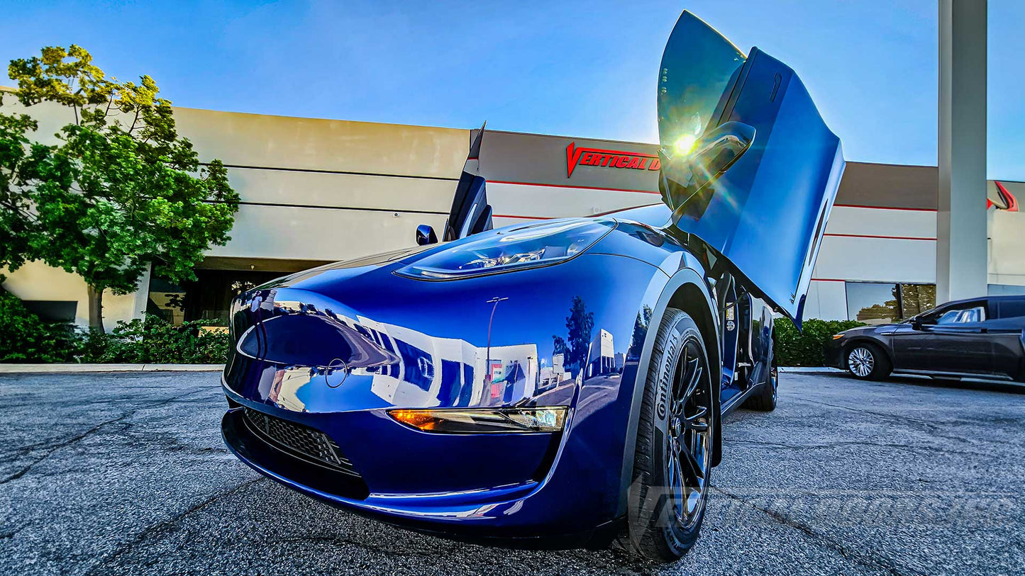 Tesla Model Y Lambo Doors By Vertical Doors, Inc