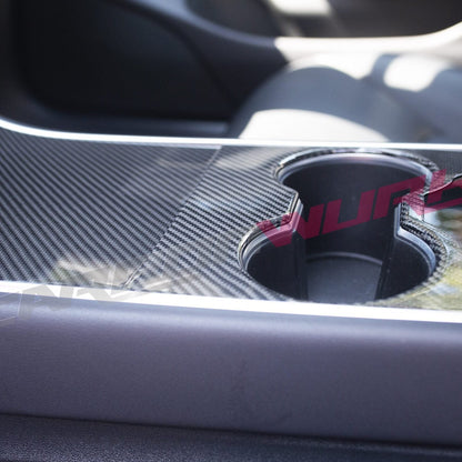 TESLA MODEL 3 CARBON FIBRE CENTRE CONSOLE COVERS