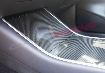 TESLA MODEL 3 CARBON FIBRE CENTRE CONSOLE COVERS