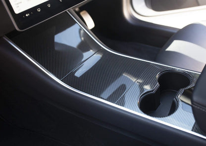 TESLA MODEL 3 CARBON FIBRE CENTRE CONSOLE COVERS