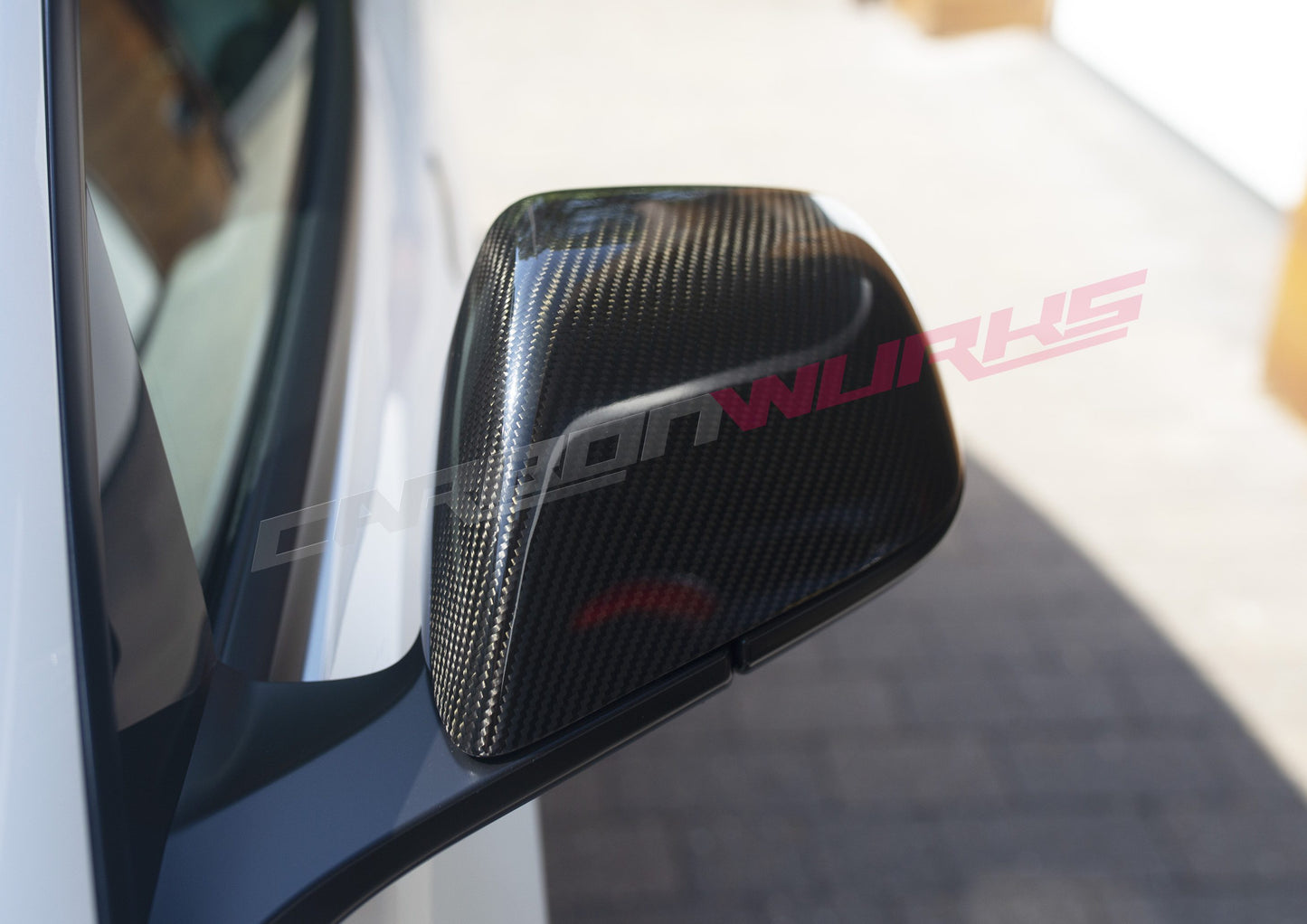 TESLA MODEL 3 CARBON FIBRE MIRROR COVERS