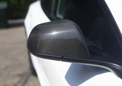 TESLA MODEL 3 CARBON FIBRE MIRROR COVERS