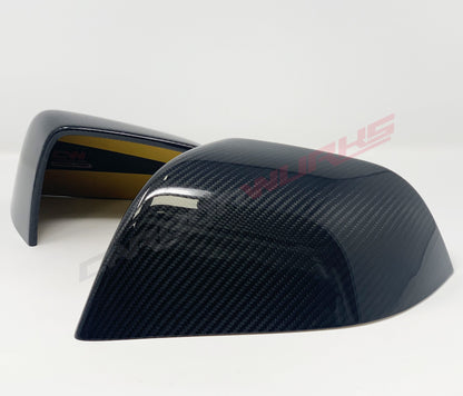 TESLA MODEL 3 CARBON FIBRE MIRROR COVERS