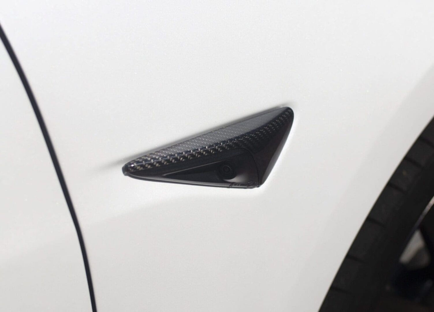 TESLA MODEL 3 CARBON FIBRE FRONT CAMERA COVERS