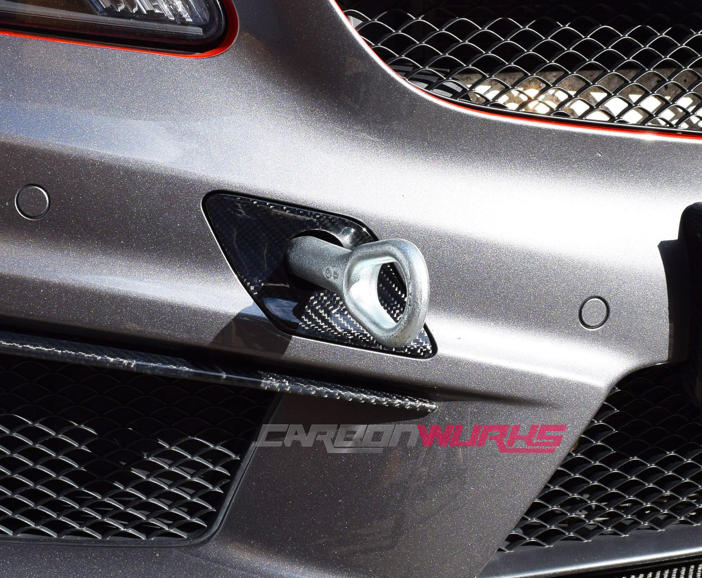 MERCEDES A45 AMG CARBON FIBRE TOW HOOK COVERS (PRE FACELIFT)