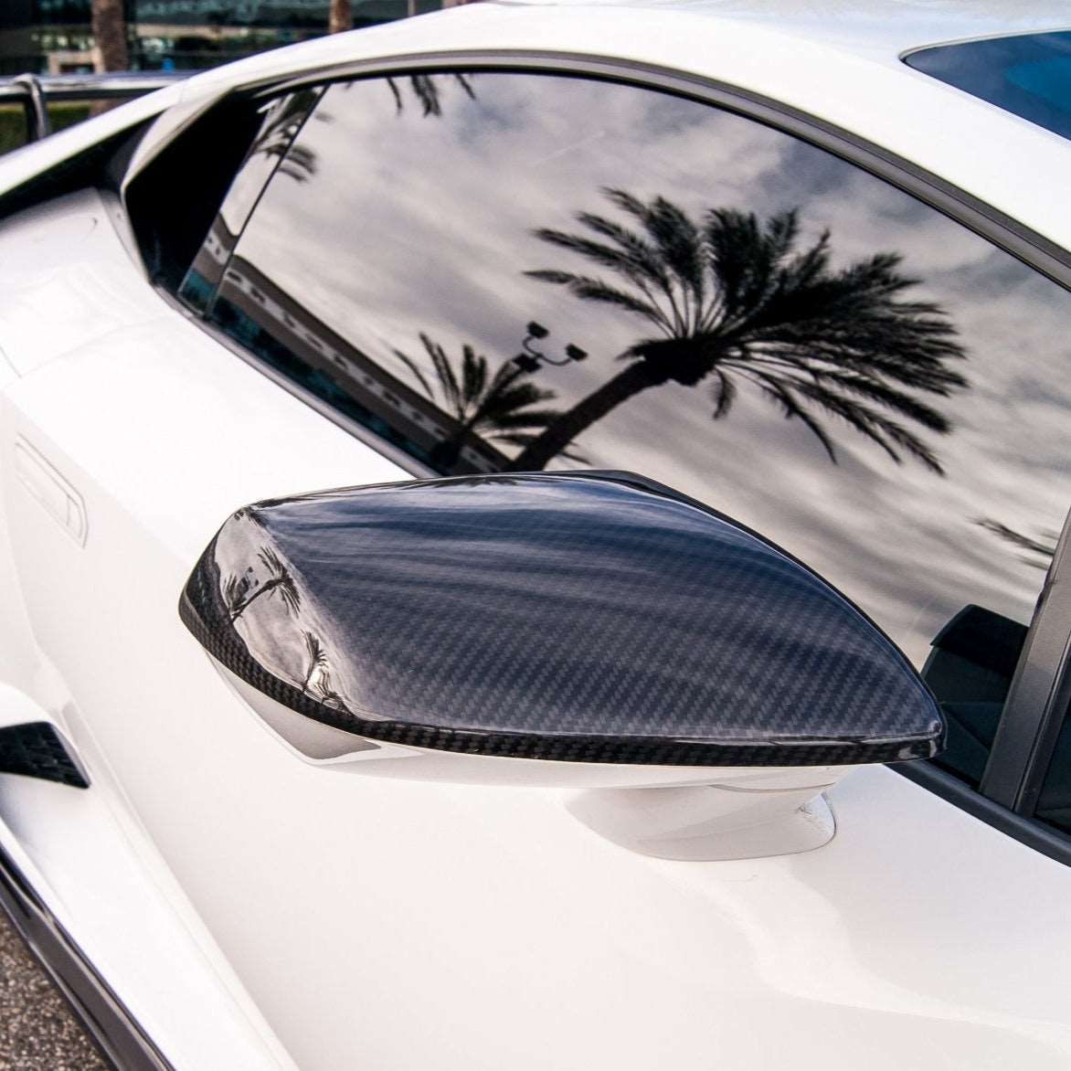 Autobunch® Huracan Mirror Caps (2PC) / Carbon Fiber (All LP Models)