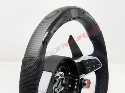 Audi R8 Facelift Carbon Fiber Steering Wheel with Race Pack LED Shift Lights