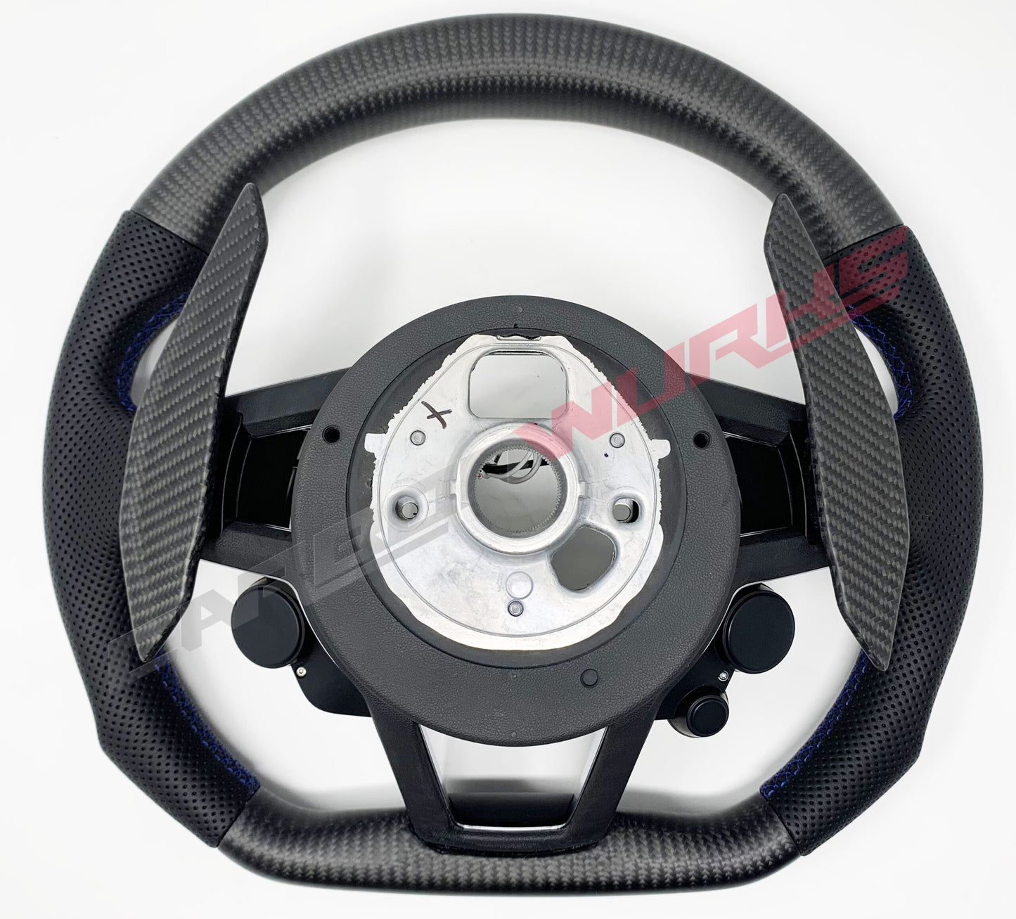 Audi R8 Facelift Carbon Fiber Steering Wheel with Race Pack LED Shift Lights