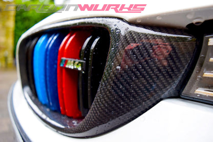 BMW M3 / M4 CARBON FIBRE KIDNEY GRILLES – M POWER COLOURS