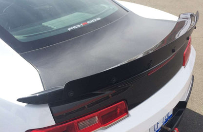 2014 - 2015 Camaro Type-Z28 Carbon Fiber Spoiler with Adjustable Wicker Bill