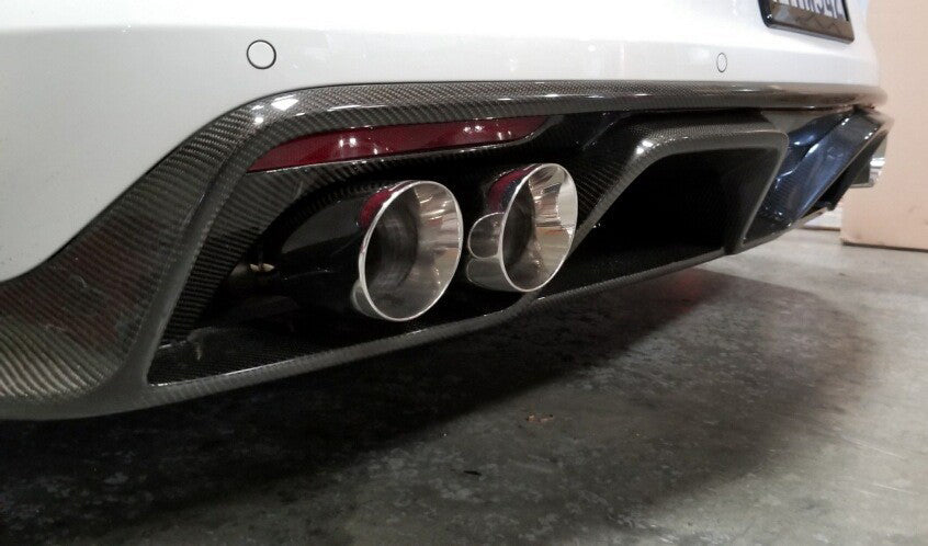 2015 - 2017 Mustang GT350 Style Carbon Fiber Rear Diffuser