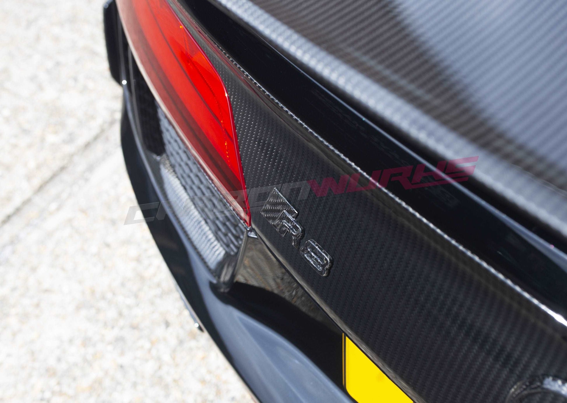 AUDI R8 COUPE CARBON FIBRE BADGE SET