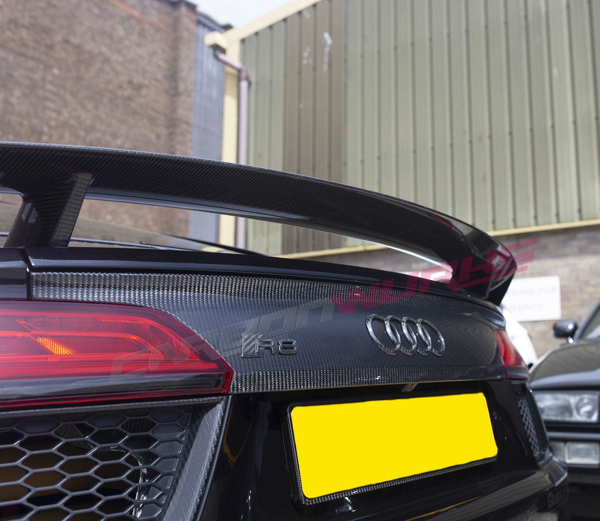 AUDI R8 COUPE CARBON FIBRE BADGE SET