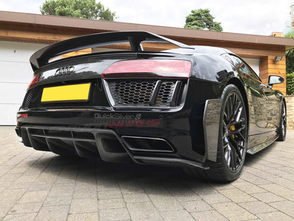 AUDI R8 CARBON FIBRE REAR LOWER BUMPER SPLITTERS