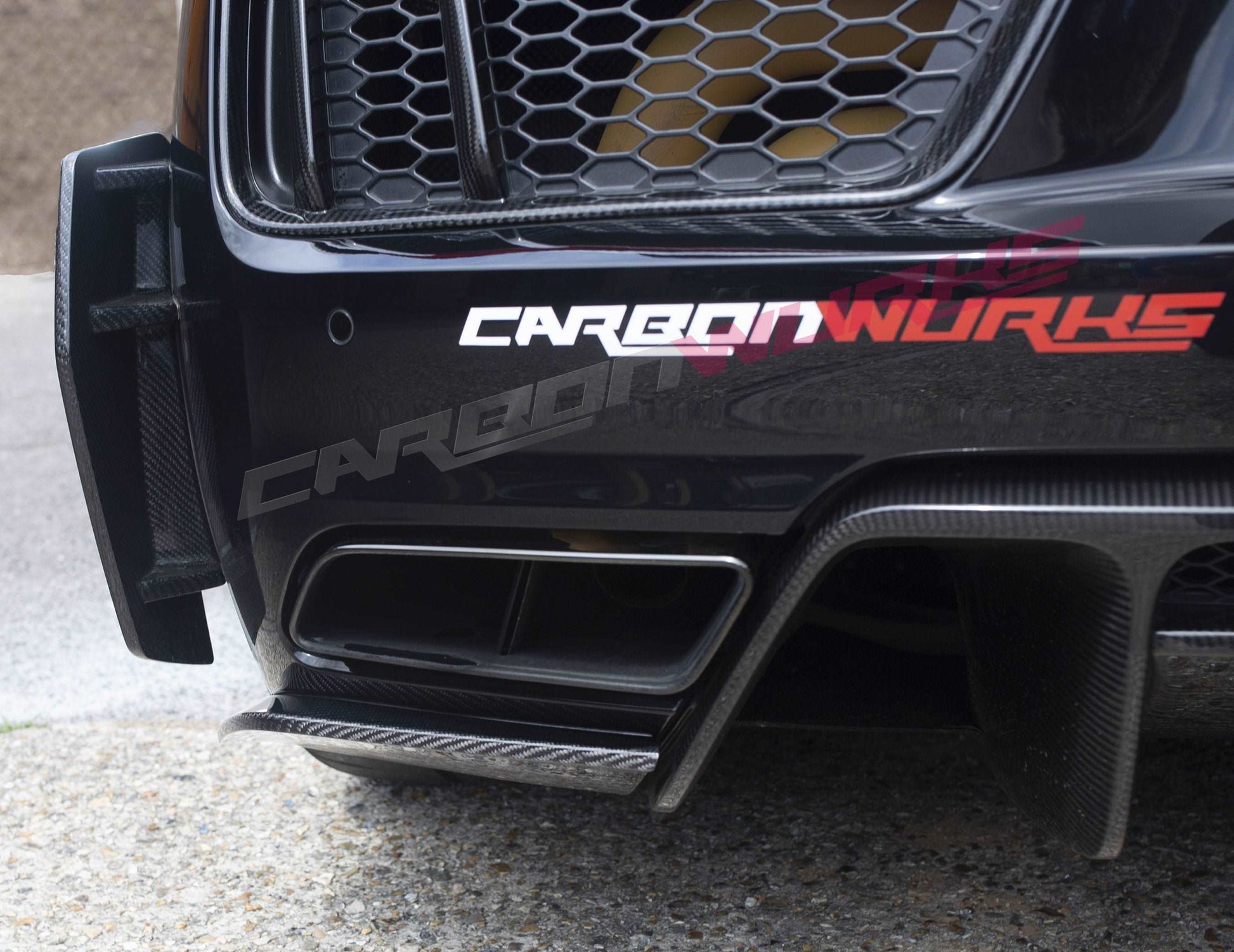 AUDI R8 CARBON FIBRE REAR LOWER BUMPER SPLITTERS