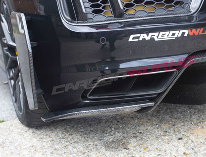 AUDI R8 CARBON FIBRE REAR LOWER BUMPER SPLITTERS