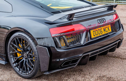 AUDI R8 CARBON FIBRE REAR BUMPER SIDE CANARDS