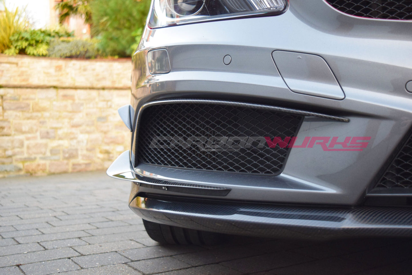 MERCEDES BENZ A-CLASS FRONT CANARDS + INTAKE SPOILERS