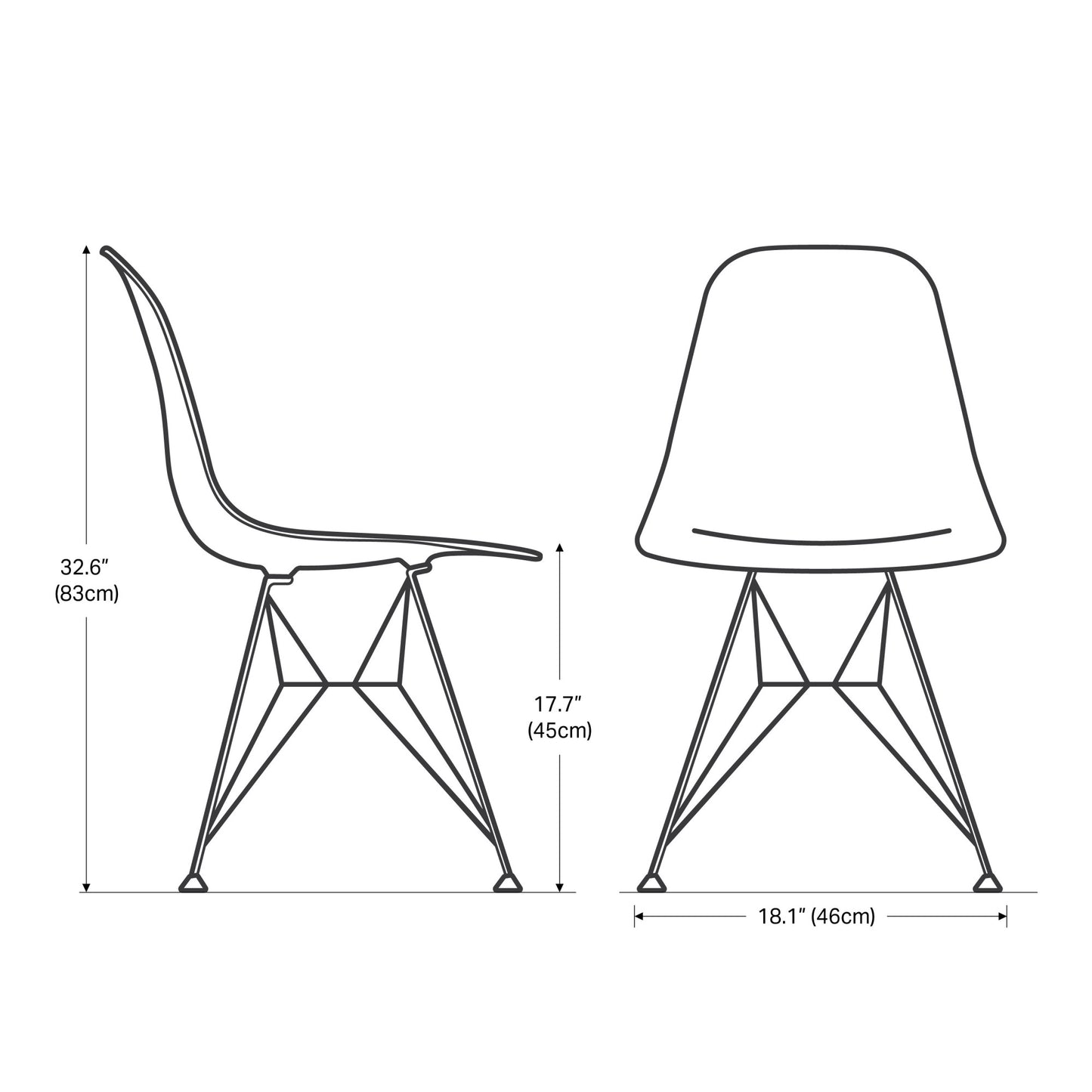 Carbon Fiber Side Chair - Adult