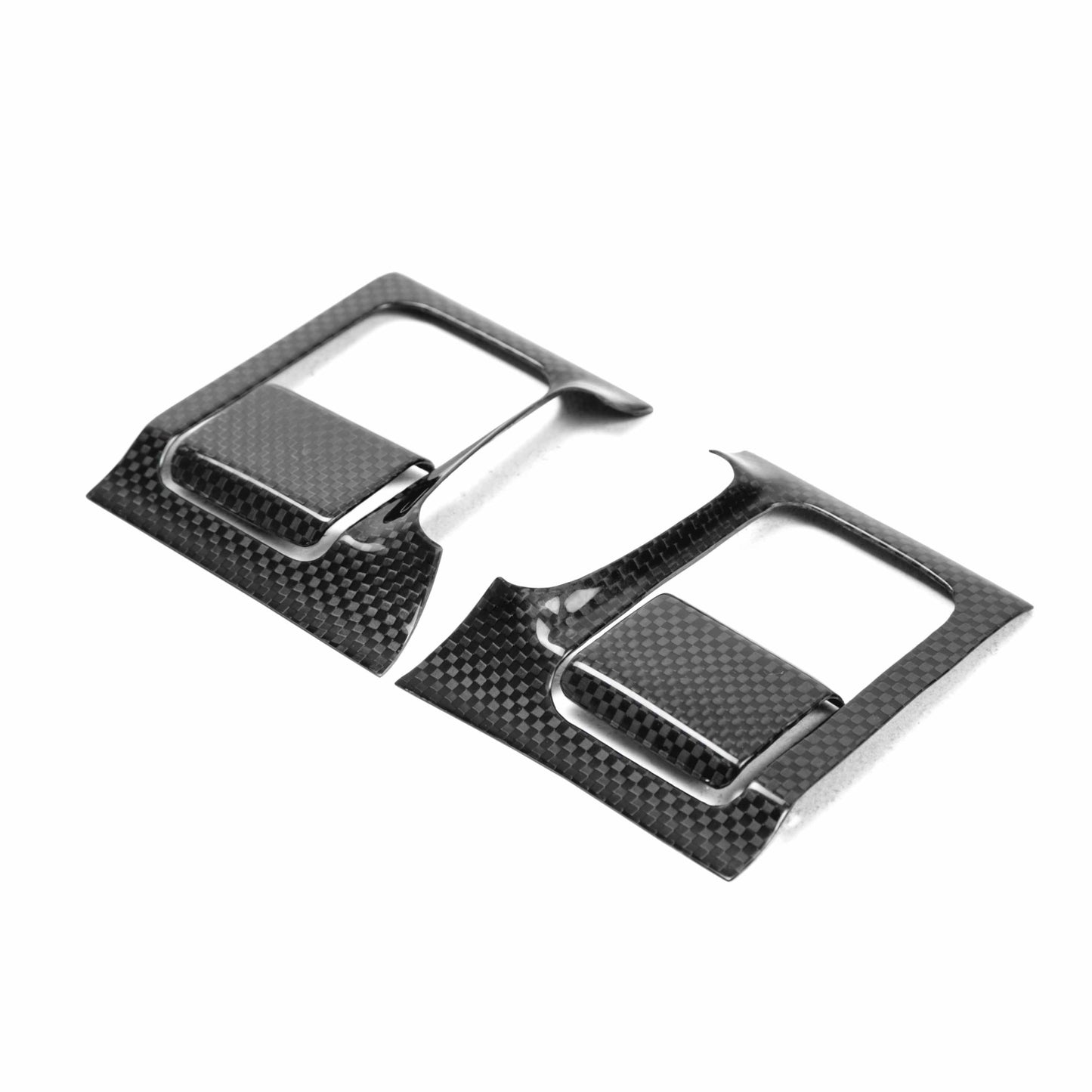 Carbon Fiber Interior Door Trim Set For 2009-2016 Nissan GT-R - 12 Pcs *Set Includes: Door Handle Cover (2), Window Switch Panel Cover (6), Door Lever Surround (4)