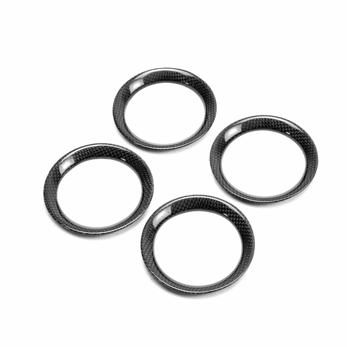 Carbon Fiber Interior Trim Set For 2009-2016 Nissan GT-R - 6 Pcs *Set Includes: Mirror Control Panel Cover (1), Navigator Cover (1), Air Vents Cover (4)