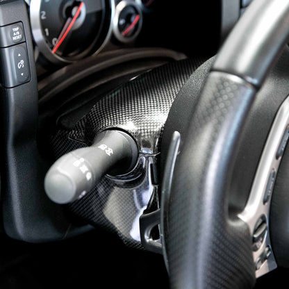 Carbon Fiber Steering Column Surround Trim For 2009-2016 Nissan GT-R - 4 Pcs