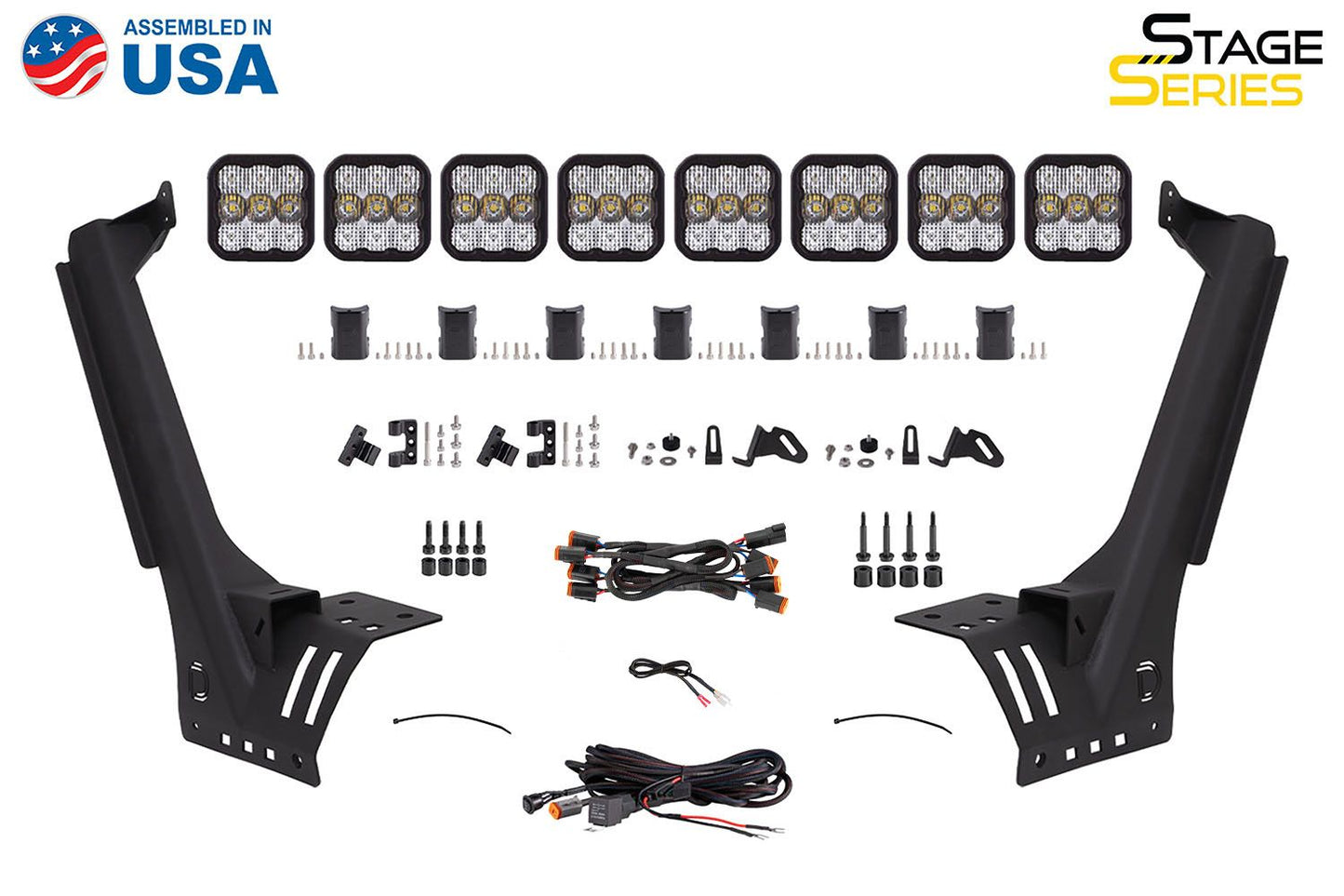 SS5 Windshield CrossLink Lightbar Kit for 2020-2024 Jeep Gladiator