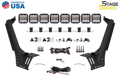 SS5 Windshield CrossLink Lightbar Kit for 2020-2024 Jeep Gladiator
