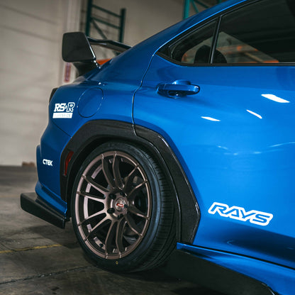 Carbon Fiber Rear Door Trim For 2022-2024 Subaru WRX