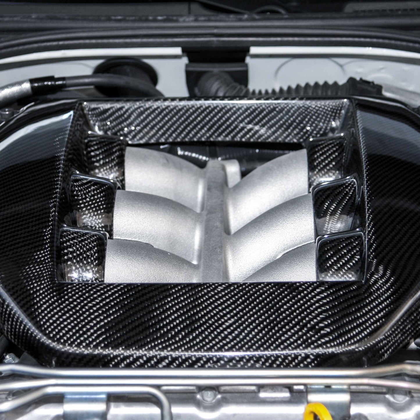 OEM-Style Carbon Fiber Engine Cover For 2009-2024 Nissan GT-R