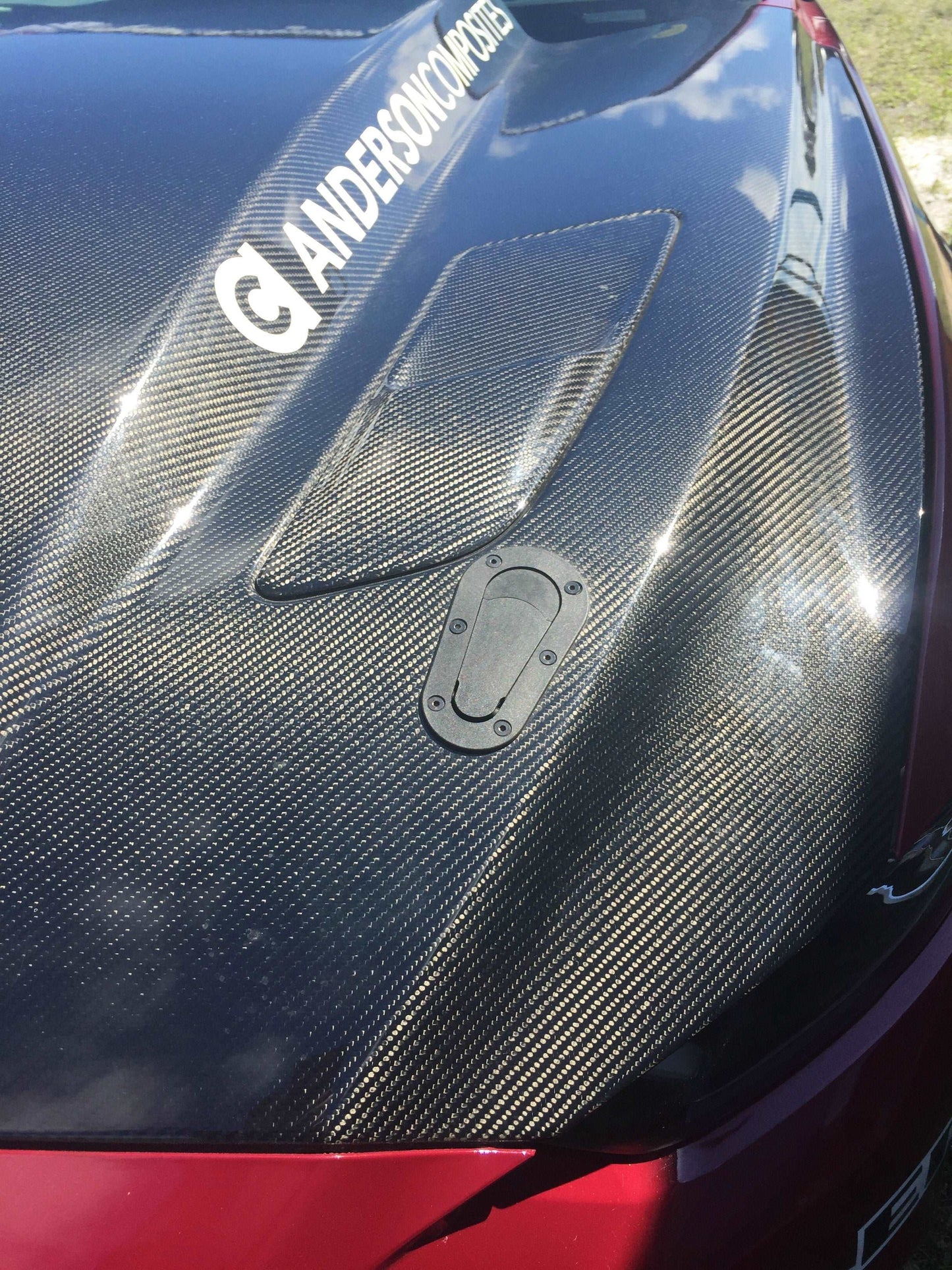 2015 - 2017 Mustang Double-Sided Carbon Fiber Cowl Hood